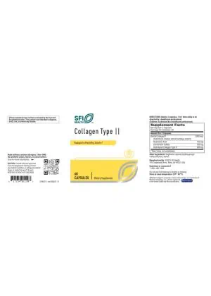 SFI Health Collagen Type II — Joint Support, Healthy Skin - Back