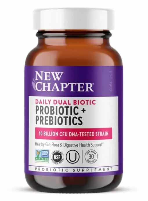 New Chapter Daily Dual Biotic Probiotic + Prebiotic -- gut health, digestive support