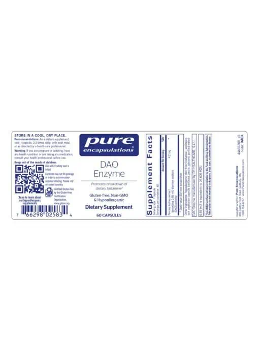 Emerson DAO Enzyme - histamine breakdown, digestive health