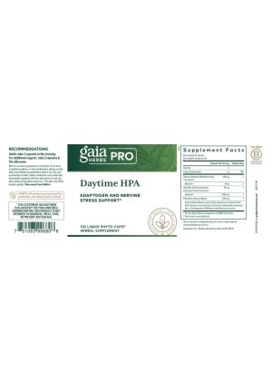 Gaia Herbs Daytime HPA — Adaptogen and Nervine Stress Support - Back