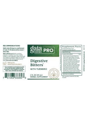 Gaia Herbs Digestive Bitters — Herbal Supplement, Digestive Support - Back