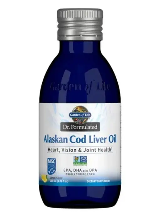 Garden of Life Dr. Formulated Alaskan Cod Liver Oil — omega-3 supplement, heart health