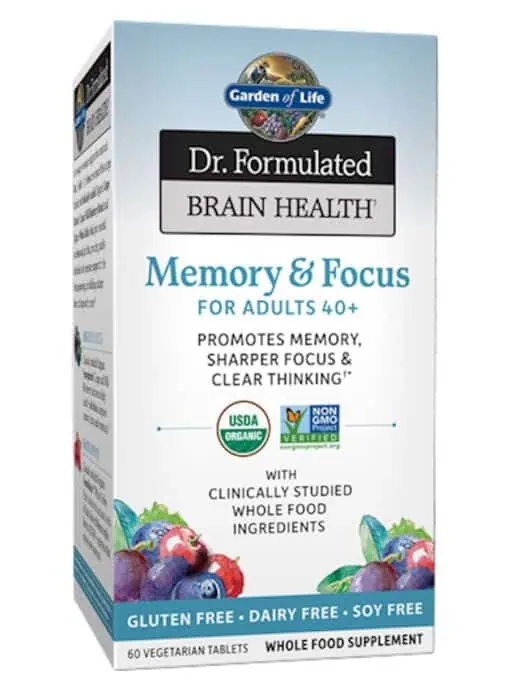 Garden of Life Dr. Formulated Brain Health — Memory & Focus, Brain Support