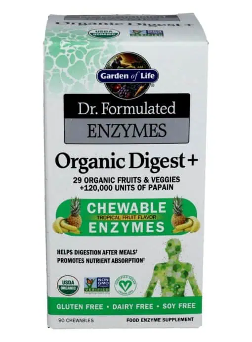 Garden of Life Dr. Formulated ENZYMES Organic Digest+ -- digestive enzymes, organic supplement