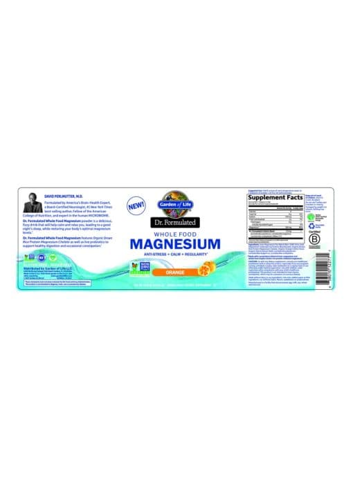 Garden of Life Dr. Formulated Whole Food Magnesium — Magnesium, Probiotics
