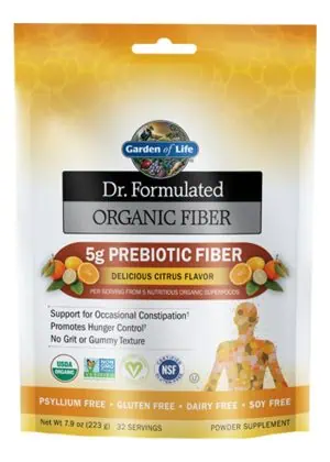 Garden of Life Organic Fiber — Prebiotic Fiber, Digestive Health