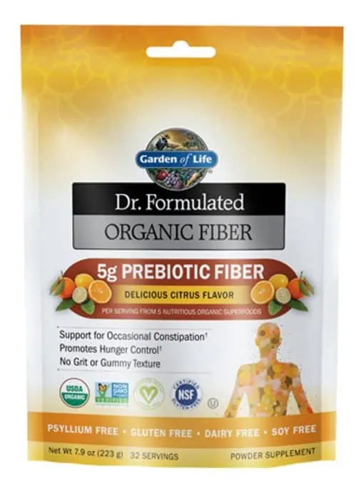 Garden of Life Organic Fiber — Prebiotic Fiber, Digestive Health