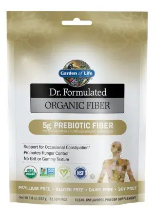 Garden of Life Organic Fiber — Prebiotic Fiber, Digestive Health