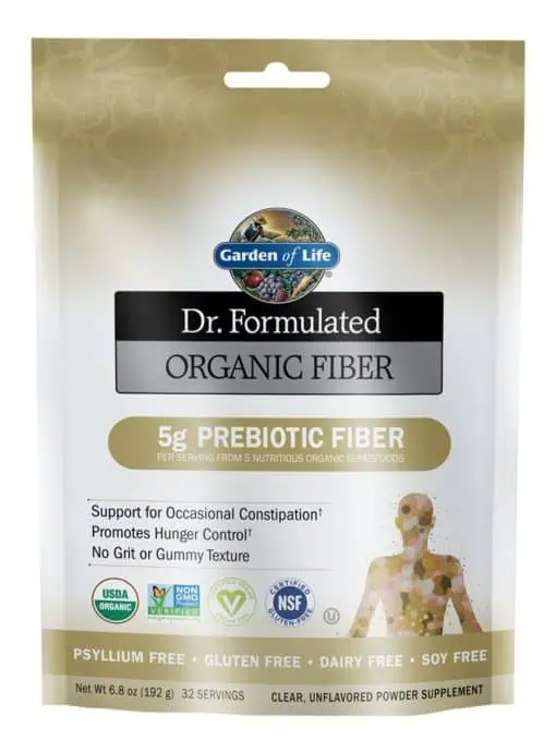 Garden of Life Organic Fiber — Prebiotic Fiber, Digestive Health