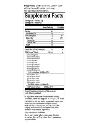 Garden of Life Dr. Formulated PROBIOTICS Fitbiotic -- weight management, probiotics - Back