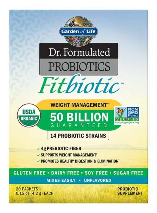 Garden of Life Dr. Formulated PROBIOTICS Fitbiotic -- weight management, probiotics
