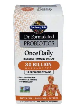 Garden of Life Dr. Formulated Probiotics Once Daily — Probiotic Supplement, Digestive Health