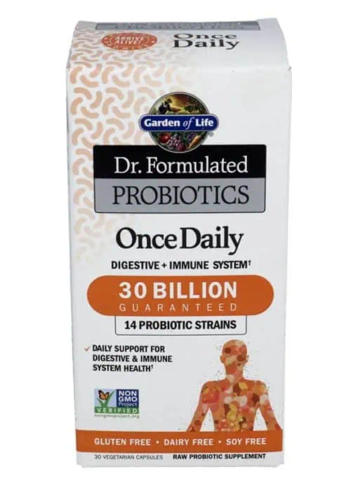 Garden of Life Dr. Formulated Probiotics Once Daily — Probiotic Supplement, Digestive Health