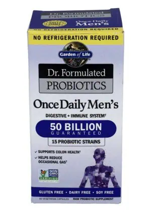 Garden of Life Once Daily Men’s — Probiotic, Digestive Health