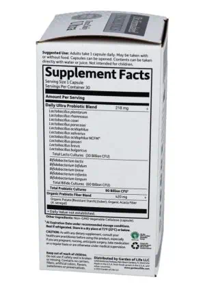 Garden of Life Dr. Formulated PROBIOTICS Once Daily Ultra -- probiotic supplement, immune support - Back
