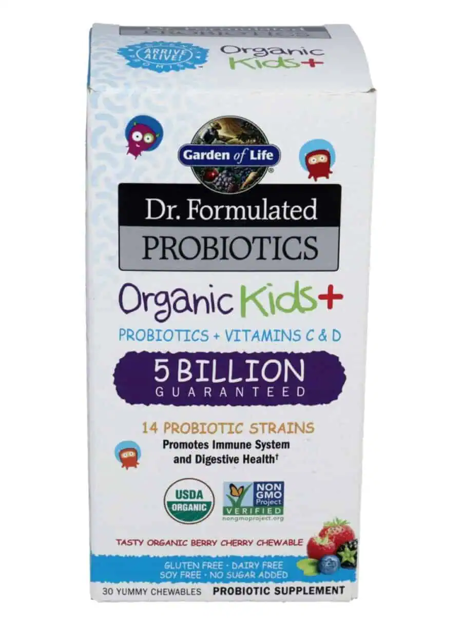 Dr. Formulated Probiotics Organic Kids+ — Probiotics, Vitamins C & D