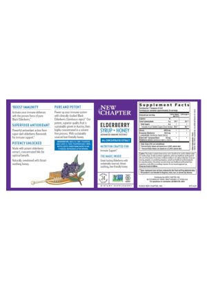 New Chapter Elderberry Syrup -- immune support, elderberry extract - Back