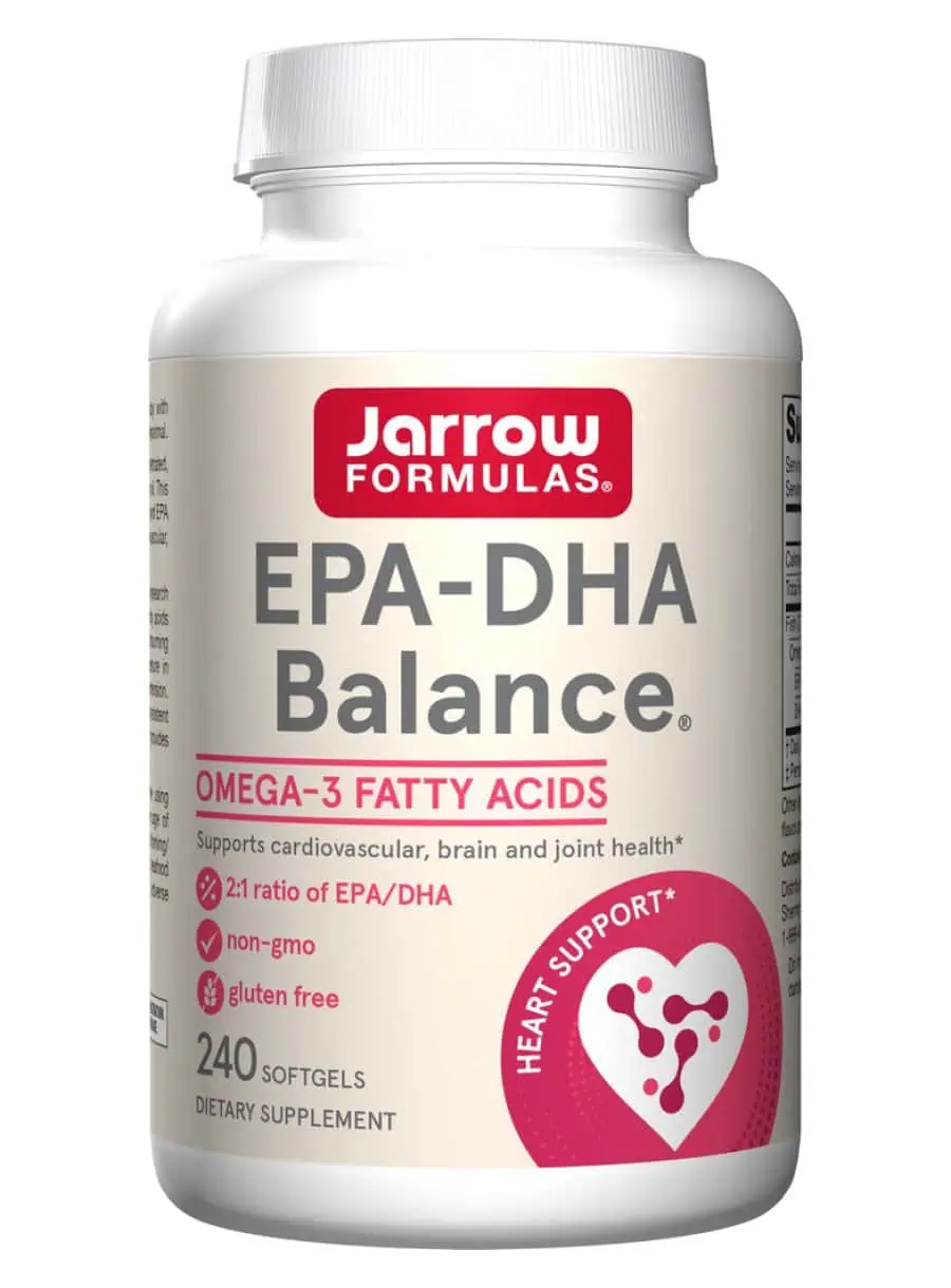 Jarrow Formulas EPA-DHA Balance 600mg -- omega-3 supplement, brain health