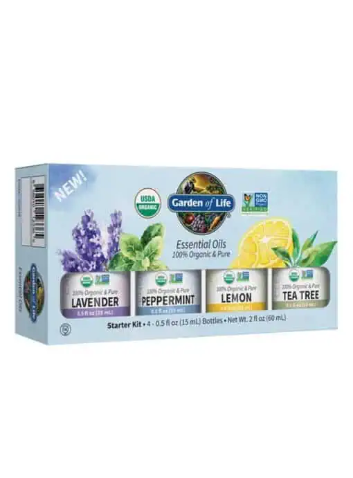 Organic Essential Oil Starter Kit by Garden of Life - Enhances mood and relaxation