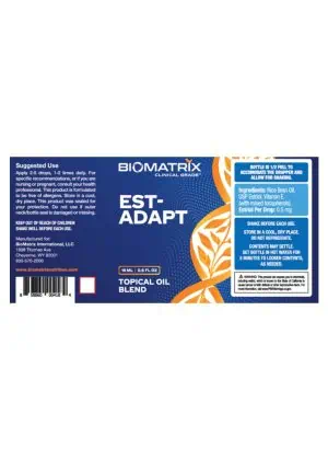 Biomatrix Est-Adapt -- estrogen support, menopause relief - Back