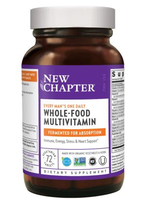 New Chapter Every Man One Daily -- whole-food multivitamin, fermented vitamins