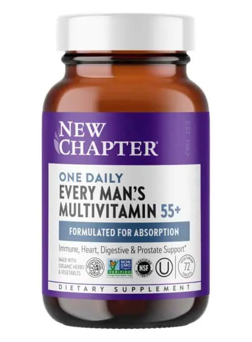 New Chapter Every Man's One Daily 55+ -- multivitamin, fermented nutrients