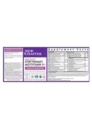 New Chapter Every Woman's One Daily 40+ -- multivitamin for women, energy support - Back
