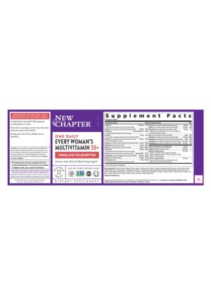 New Chapter Every Woman's One Daily 55+ -- multivitamin for women, daily vitamins - Back