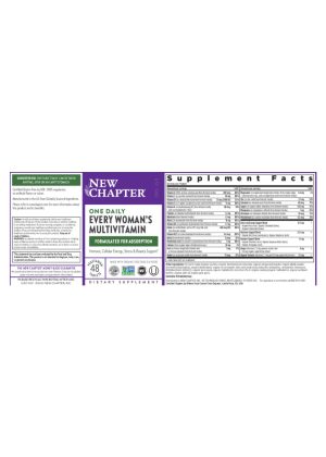 New Chapter Every Woman's One Daily -- women's multivitamin, whole-food nutrients - Back