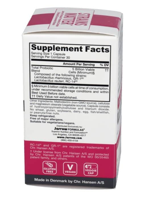 Jarrow Formulas Fem-Dophilus -- probiotic supplement, vaginal health - Back