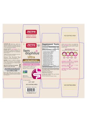 Jarrow Formulas Fem-Dophilus(R) Ultra -- probiotic support, women's health - Back