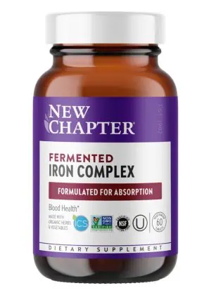 New Chapter Fermented Iron Complex -- iron supplement, energy support