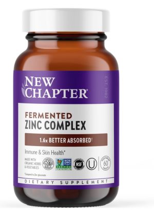 New Chapter Fermented Zinc Complex -- immune support, skin health