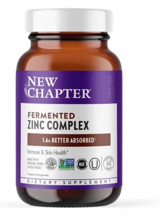 New Chapter Fermented Zinc Complex -- immune support, skin health