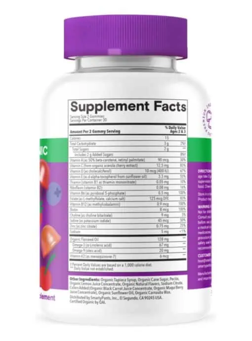 SmartyPants Organics Toddler Formula - Image 4