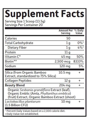 Grass Fed Collagen Beauty Cranberry Pomegranate — collagen, beauty - Back