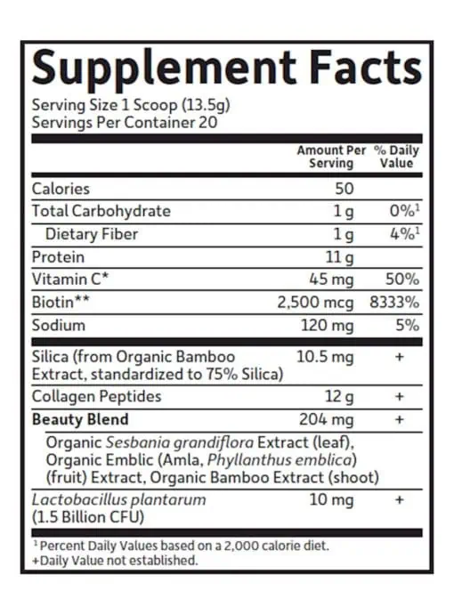 Grass Fed Collagen Beauty Cranberry Pomegranate — collagen, beauty - Back