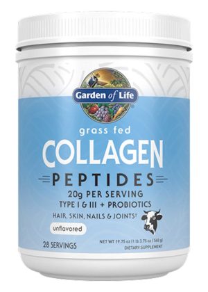 Garden of Life Grass Fed Collagen Peptides — collagen, skin elasticity
