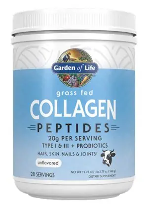 Garden of Life Grass Fed Collagen Peptides — collagen, skin elasticity