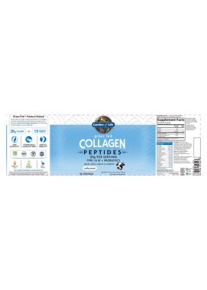 Garden of Life Grass Fed Collagen Peptides — collagen, skin elasticity - Back