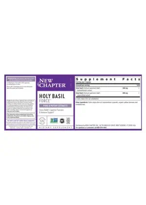 New Chapter Holy Basil Force -- stress relief, cognitive function - Back