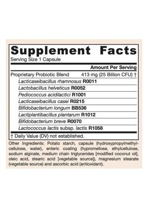 Jarrow Formulas Jarro-Dophilus EPS 25 Billion CFU -- probiotics, gut health - Back