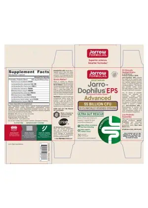 Jarrow Formulas Jarro-Dophilus EPS Advanced -- probiotics, gut health - Back