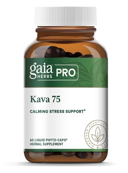 Gaia Herbs Kava 75 — Calming Stress Support, Herbal Supplement