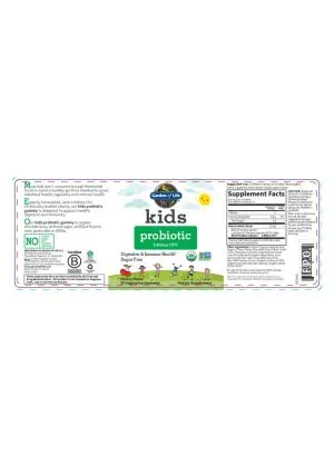 Garden of Life Kids Probiotic — Digestive Health, Immune Support - Back