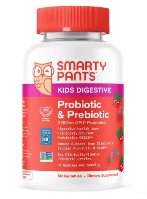 SmartyPants Vitamins Kids Probiotic Complete Strawberry Creme -- kids probiotics, digestive health