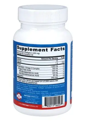 Jarrow Formulas Krill Oil -- omega-3 supplement, astaxanthin - Back