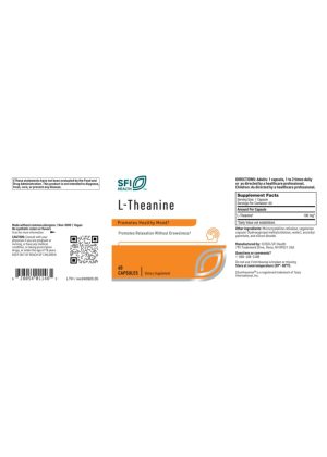 SFI Health L-Theanine — calming supplement, mood support - Back