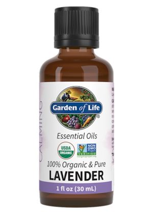 Garden of Life Lavender Essential Oil — Organic Lavender Oil, Calming Aroma