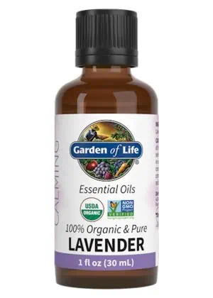 Garden of Life Lavender Essential Oil — Organic Lavender Oil, Calming Aroma